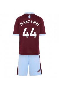 Aston Villa Johan Manzambi #44 Babyklær Hjemme Fotballdrakt til barn 2026-27 Korte ermer (+ Korte bukser)